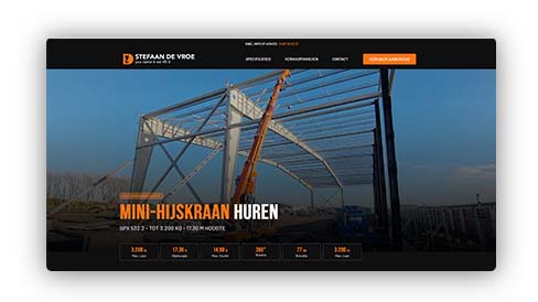 website voor Stefaan De Vroe