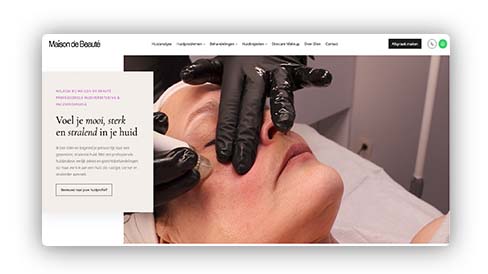website voor Maison de Beauté