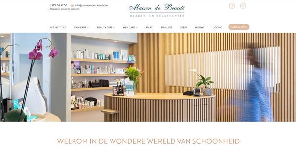 Nieuwe website voor Maison de BeautÃ© - Ruiselede
